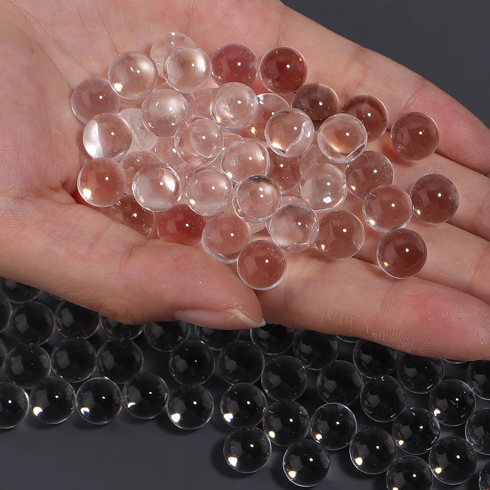 Crystal-Look Acrylic Round Beads for Crafts and Decor
