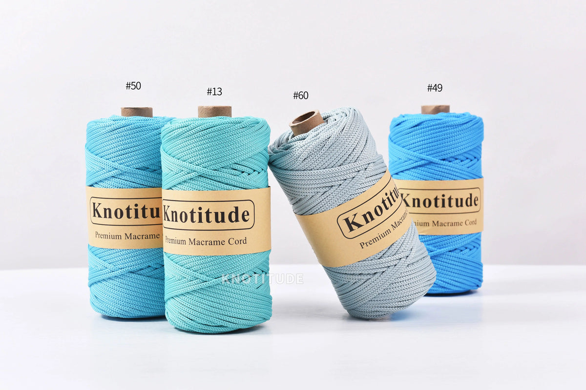 4mm Polyester Macrame Cord - 300g Spool for Knitting & DIY Crafts