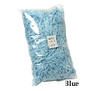 Bag of blue crinkle paper shreds for gift boxes and party decor