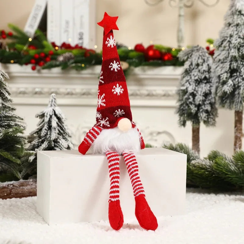 LED Gnome Christmas Ornaments – Soft Plush Hanging Decor