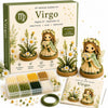 A box of Virgo DIY beaded garden kit showing various beads and a finished figure.