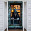 Large Halloween Witch Door Banner with Classic Spooky Design