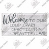 Personalized Wooden Family Sign for Home Wall Décor