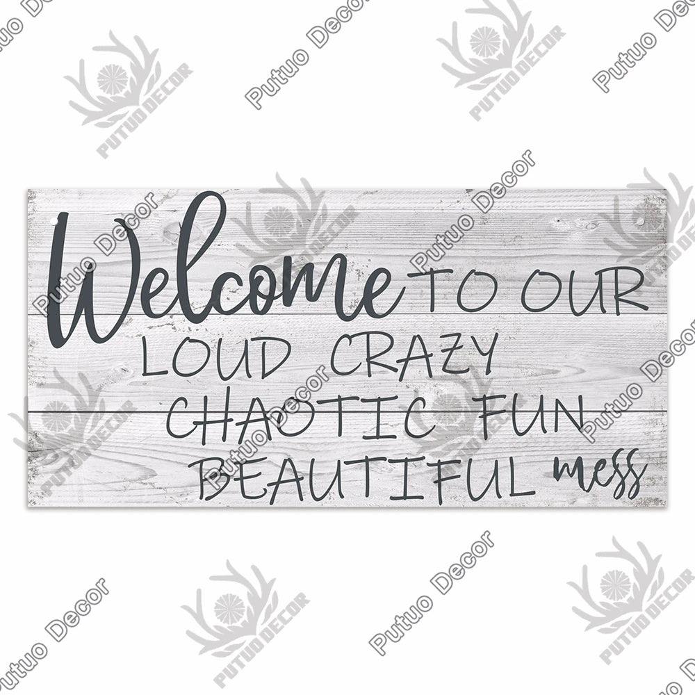 Personalized Wooden Family Sign for Home Wall Décor