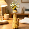 Cute Cat-Shaped Resin Vase for Home Decor