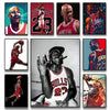 A collage of basketball legends including Jordan, LeBron, and others in various poses.