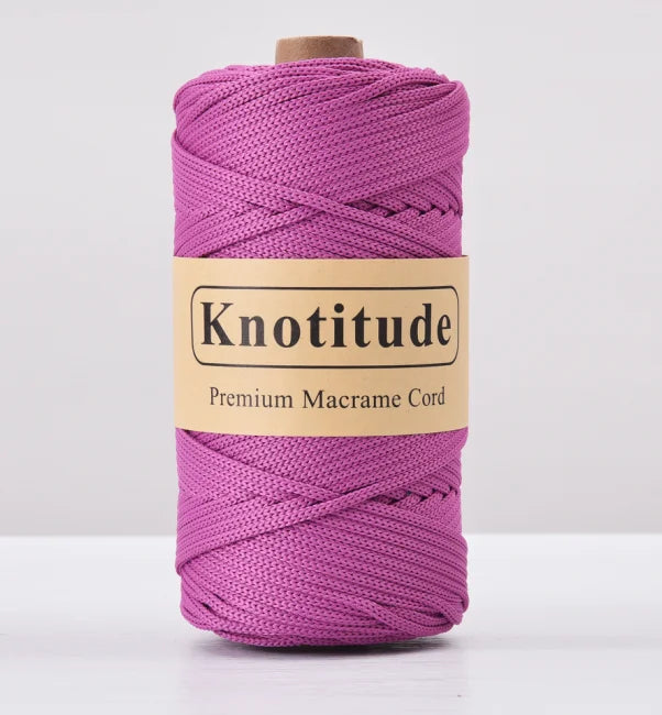 4mm Polyester Macrame Cord - 300g Spool for Knitting & DIY Crafts