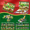 A box of Jungle Animals Christmas Advent Calendar building blocks featuring various jungle animals for a holiday countdown.