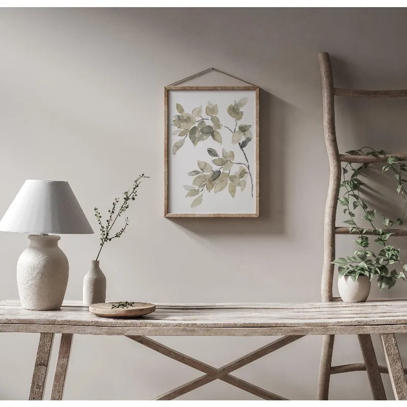 Botanical Sage Green Canvas Wall Art Set of 3