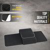 Black universal concealed carry holster featuring strong hook and loop attachment and quality stitching.