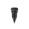 Black realistic watering can key hider designed for outdoor security.