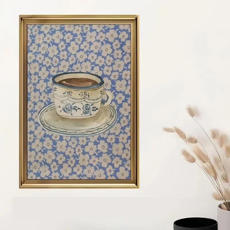 Tea Lovers Canvas Wall Art – Modern Kitchen Decor