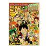 A collage of anime characters from various series including One Piece, JoJo, Jujutsu Kaisen, and Demon Slayer.