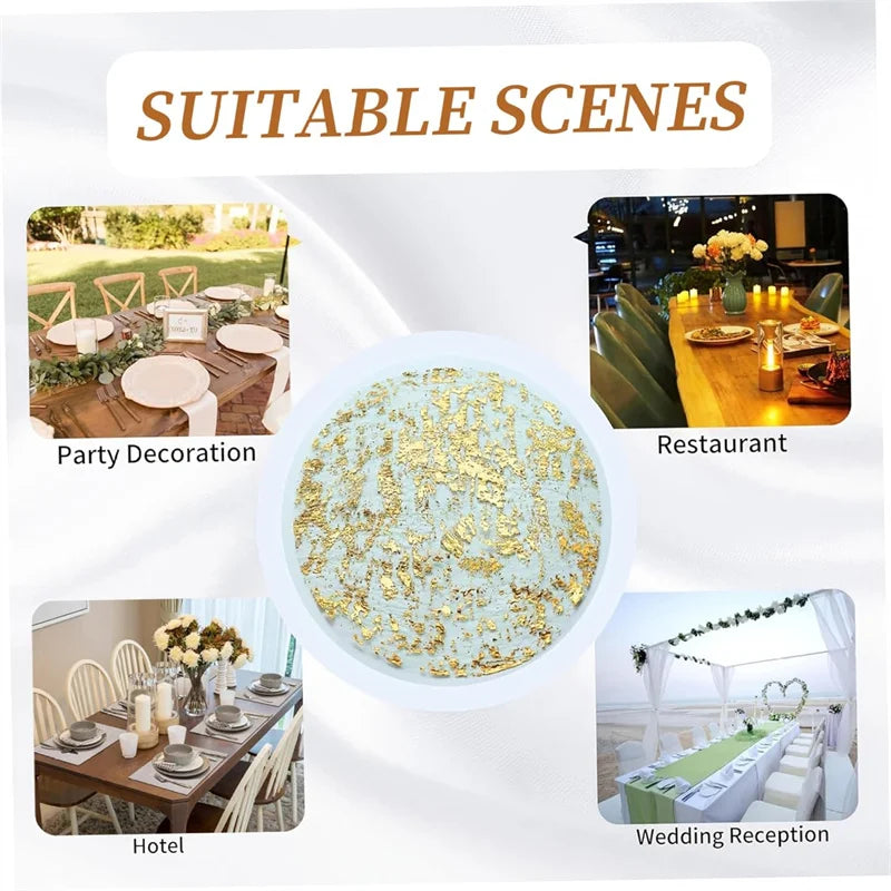Gold Foil Disposable Placemats for Parties & Events