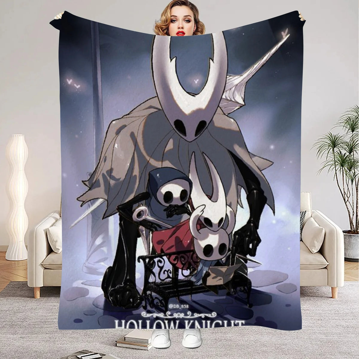 Hollow Knight Flannel Throw Blanket