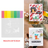 A set of floral love words stencils and stamps featuring deer and foliage for DIY scrapbooking