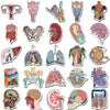 A collection of detailed anatomy and physiology diagrams, including skeletal, muscular, and organ illustrations.