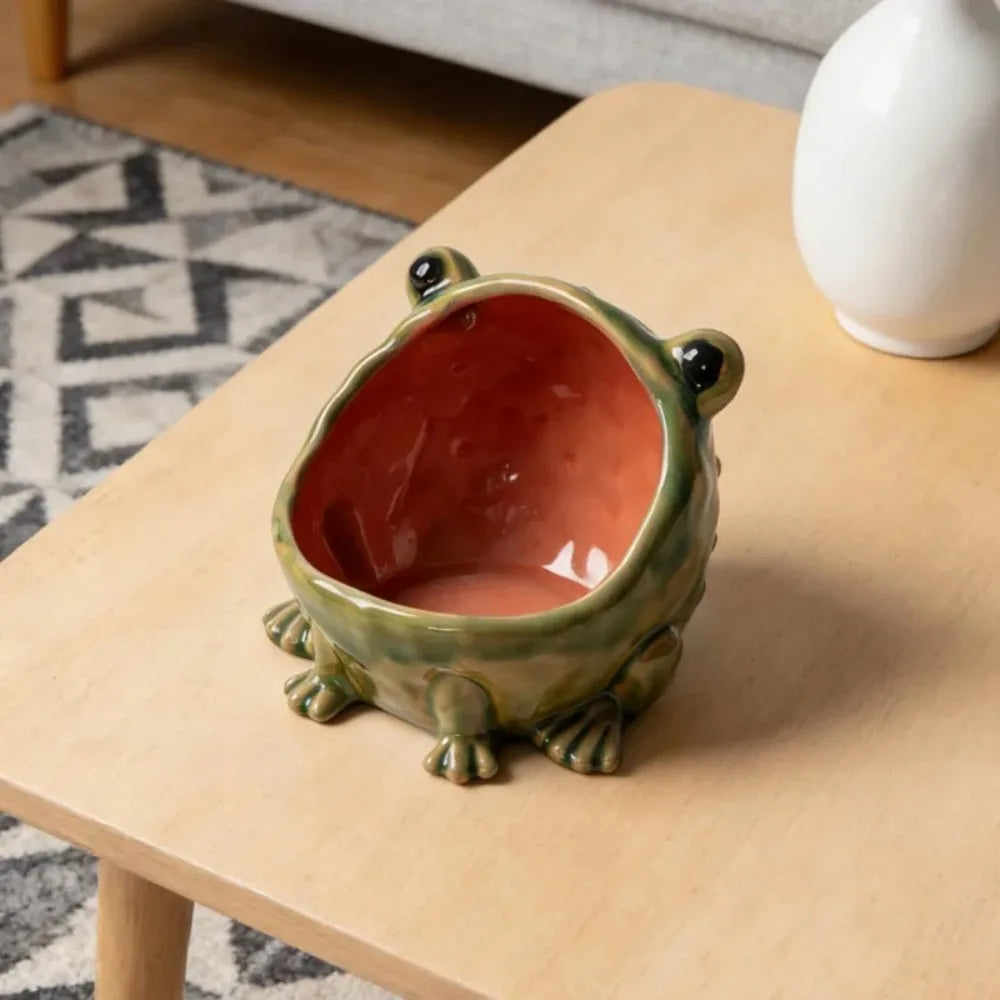 Ceramic Frog Storage Bowl
