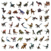 Collection d'autocollants de dinosaures de dessin animé pour décoration DIY, avec diverses espèces.