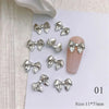 Gold Bowknot Nail Art Charms (50-Pack)