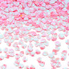 Pink and white sea shell PVC sequins for nail art and craft decoration