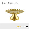 Gold classic series round plastic cake stand for parties and events
