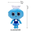 A light blue plush toy resembling a character with large eyes and a white top, shown against a white background.