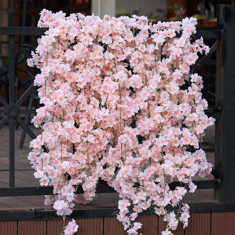 Artificial Sakura Flower Vine for Wedding and Party Decoration