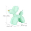 Light mint green Nordic balloon dog resin sculpture for modern home decor
