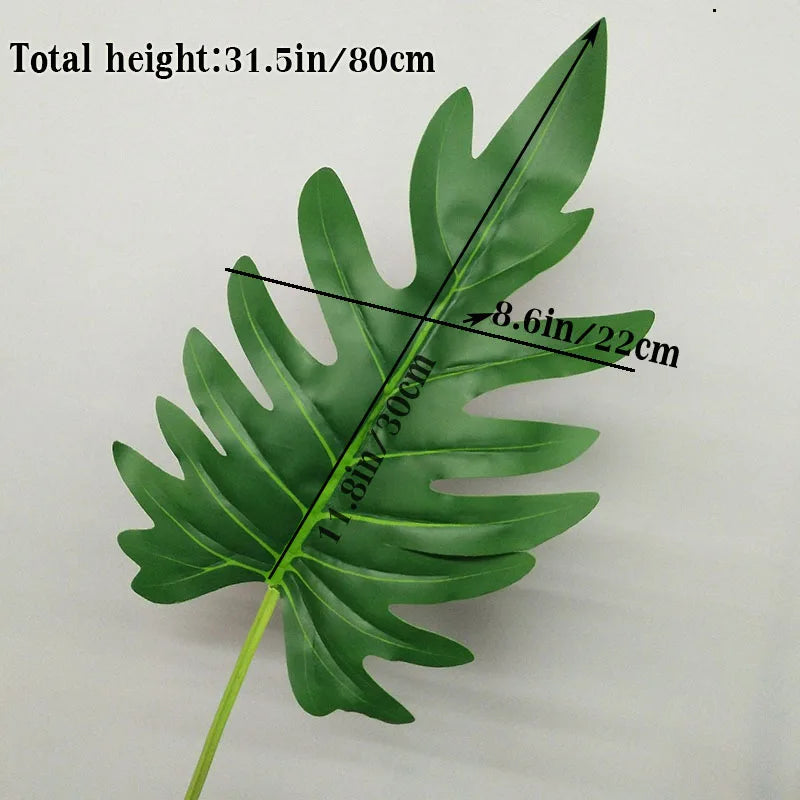 Lifelike Monstera Artificial Palm Tree for Home and Office Decor