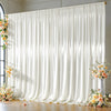 Elegant Satin Backdrop Curtain for Weddings and Events