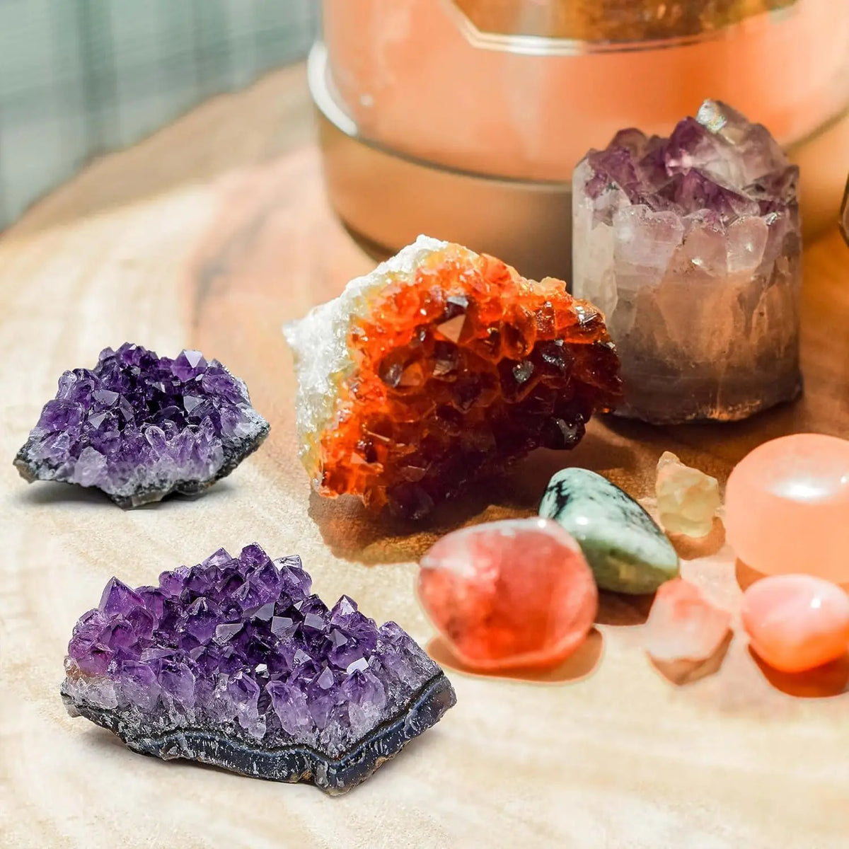 Natural Amethyst Geode Cluster for Healing and Meditation