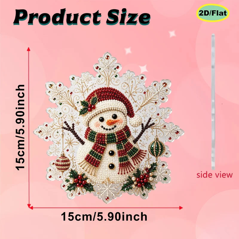 Pearl Diamond Painting Christmas Ornament Craft Kit