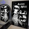A canvas print featuring the character Alexis Ness from Blue Lock anime, rendered in a dark and dramatic style.