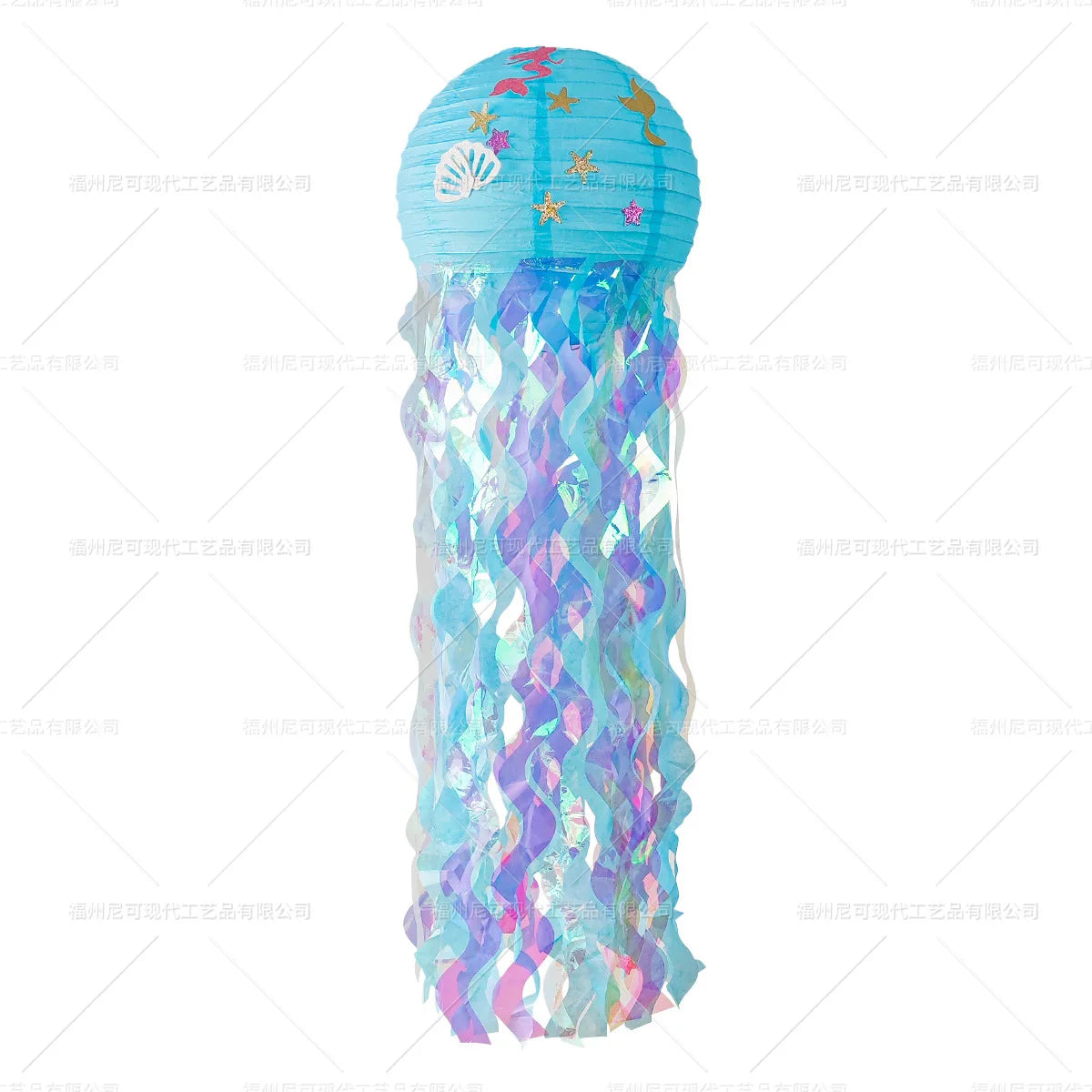 Purple Mermaid Birthday Party Supplies Kit for Girls