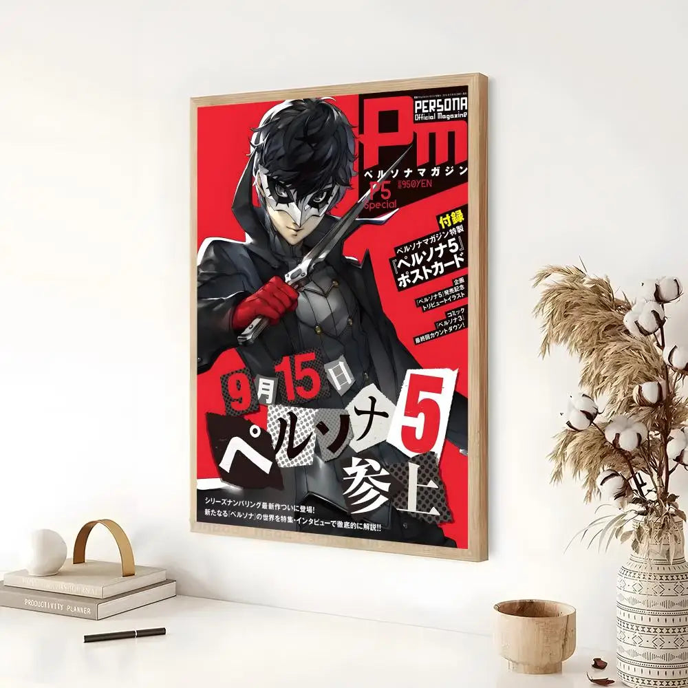Persona 5 Classic Anime Poster - Self-Adhesive Wall Art