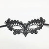 Elegant black lace half face mask for masquerade and costume parties