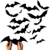 Black bat silhouette wall stickers for Halloween decor