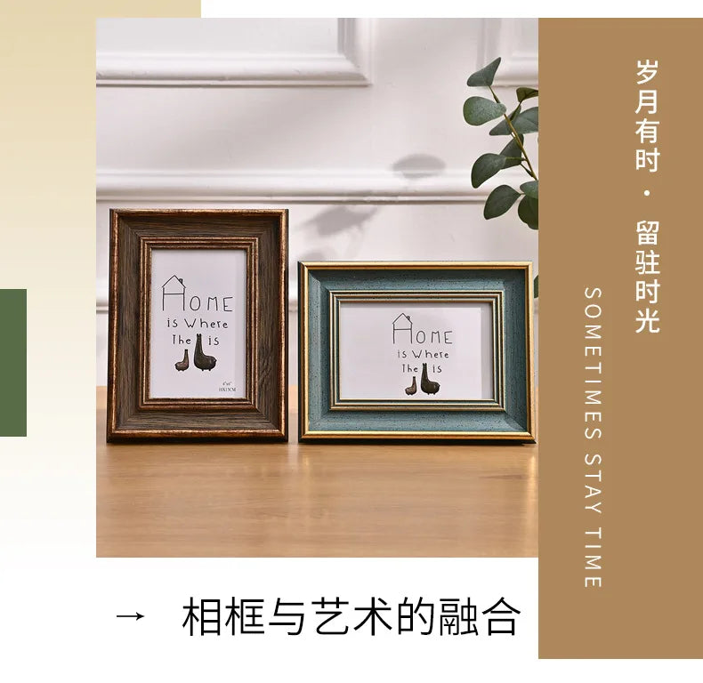 Two framed wooden art pieces featuring the text Home Is Where The Is displayed on a light wood surface
