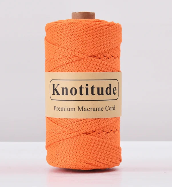4mm Polyester Macrame Cord - 300g Spool for Knitting & DIY Crafts