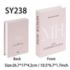 Front and back views of a pale pink Moncur Editions book titled A Century of Style