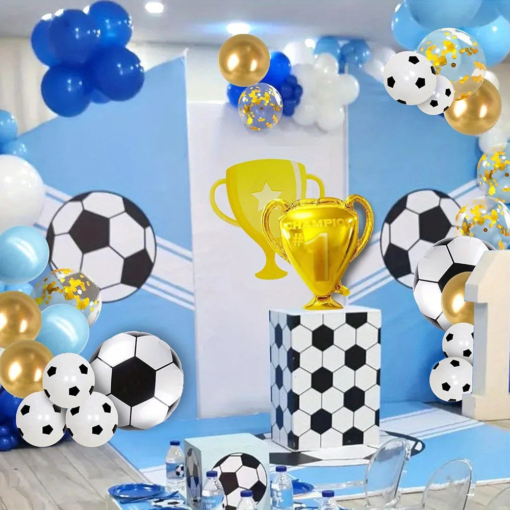 Football Party Balloon Arch Kit (141 Pieces)