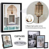 Elegant Wooden Picture Frame with Artistic Canvas Print