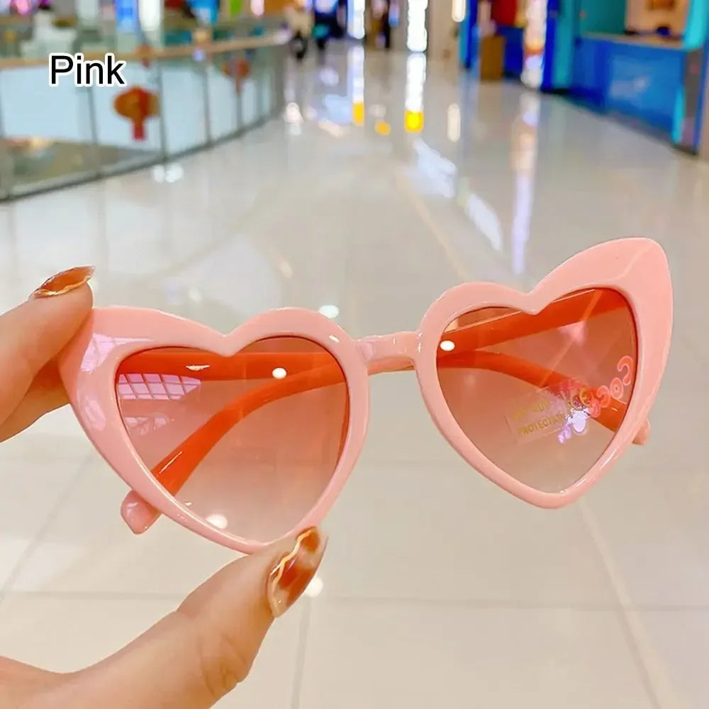 Kids Heart-Shaped Sunglasses with UV400 Protection