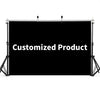A black vinyl photo backdrop is displayed, ready for customization and use in events.