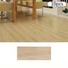 Self-Adhesive Wood Grain Floor Stickers (10-Pack)