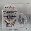 Heart Shaped Acrylic Keepsake Plaque for Home Decor