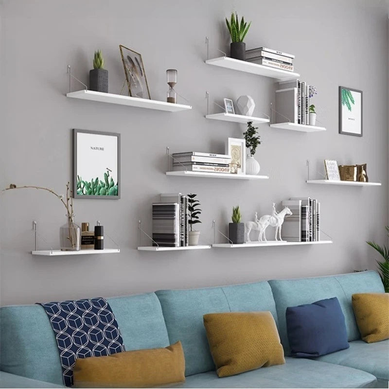 No-Drill Floating Wall Shelves for Living Room, Bedroom, and Entryway