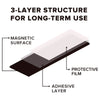Flexible Adhesive Magnet Sheets (3.5" x 2")