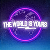 The World Is Yours LED Neon Sign for Wall Decor